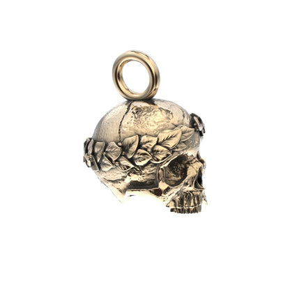 The Fallen Empire - 9ct Gold Crowned Skull Pendant