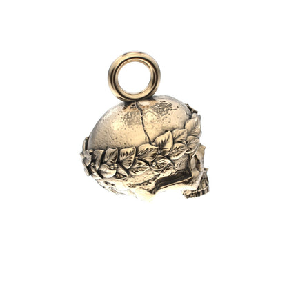 The Fallen Empire - 9ct Gold Crowned Skull Pendant - BeckonJewel