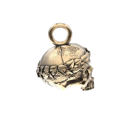 The Fallen Empire - 9ct Gold Crowned Skull Pendant