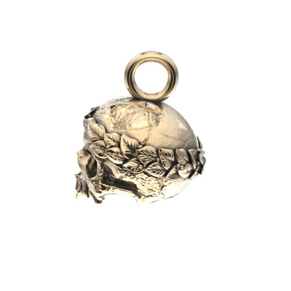 The Fallen Empire - 9ct Gold Crowned Skull Pendant - BeckonJewel