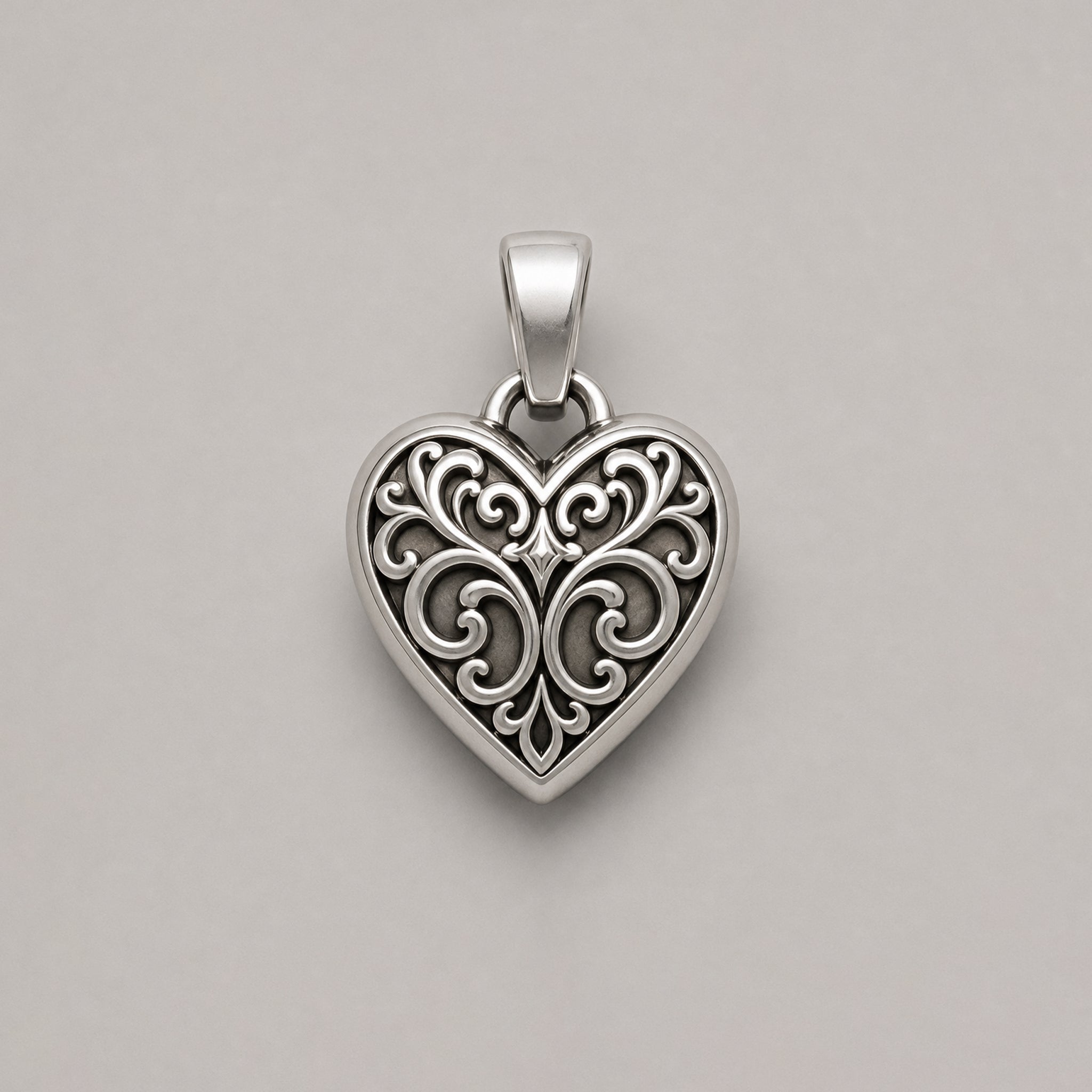 THE FILIGREE HEART PENDANT – STERLING SILVER - BeckonJewel