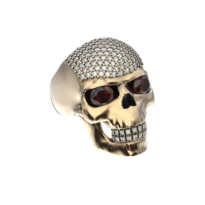 The PodFather Ring - Limited Edition Gold Skull & Pavé - BeckonJewel