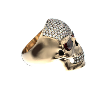 The PodFather Ring - Limited Edition Gold Skull & Pavé - BeckonJewel