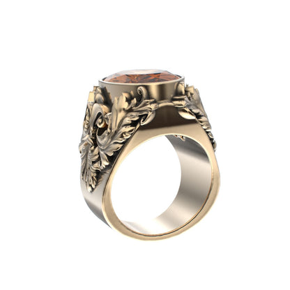 Victorian Filigree Ring - Citrine - 9ct Gold