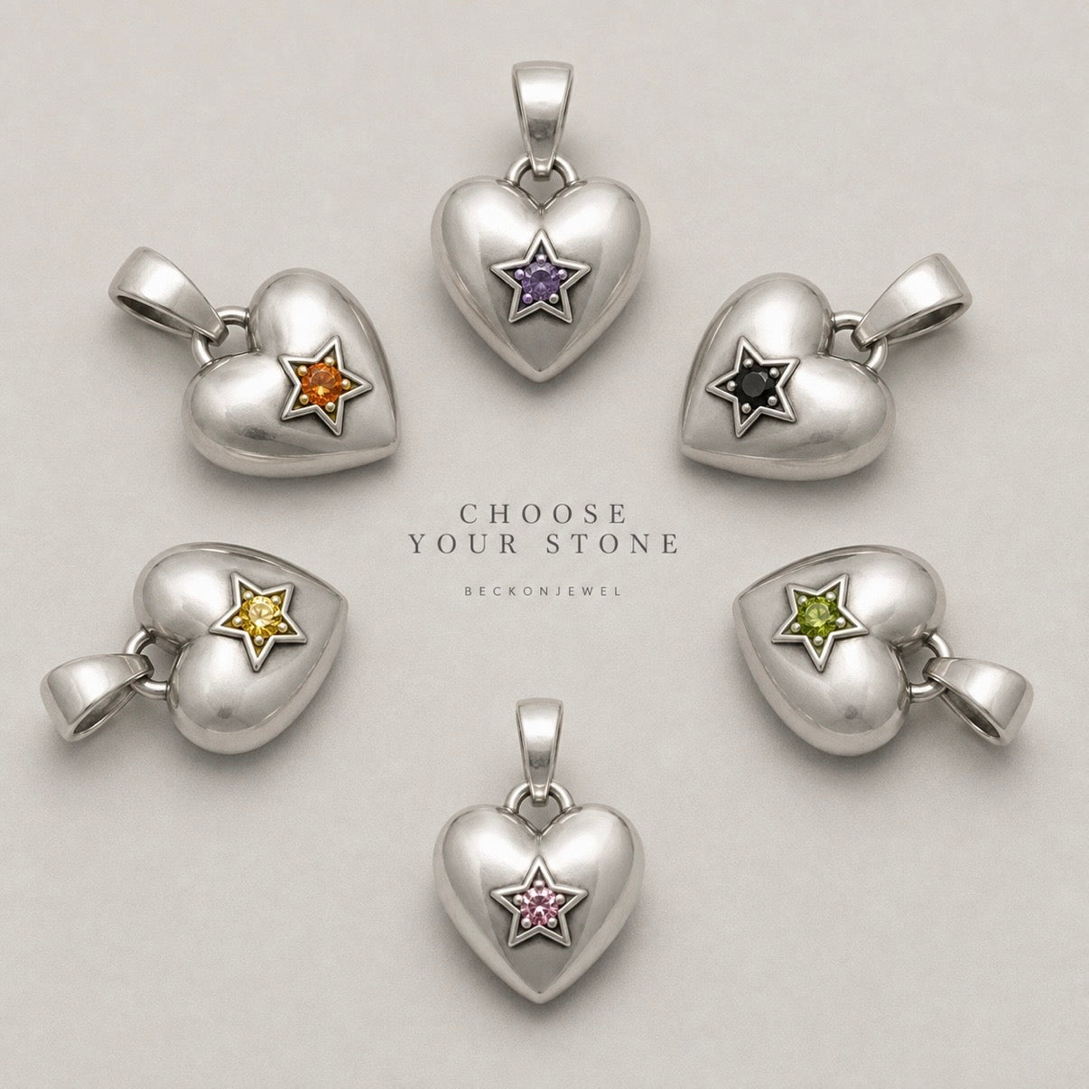 WISH UPON A HEART PENDANT – STERLING SILVER - BeckonJewel